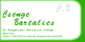csenge bartalics business card